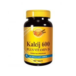 Natural Wealth Kalcij 600 + VITAMIN D