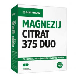 Dietpharm Magnezij citrat 375 Duo kapsule