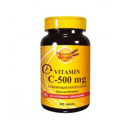 Natural Wealth Vitamin C-500 mg s vremenskim otpuštanjem
