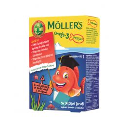 Mollers Omega 3 Ribice, okus jagode