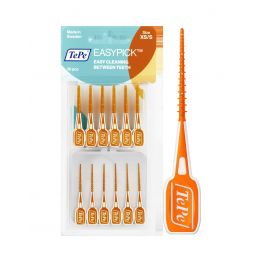 TePe EasyPick Silikonske zubne čačkalice vel. XS/S narančaste