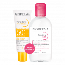 Bioderma Photoderm Aquafluid SPF 50+ i Sensibio H2O micelarna otopina PROMO